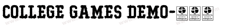 College Games Demo字体转换